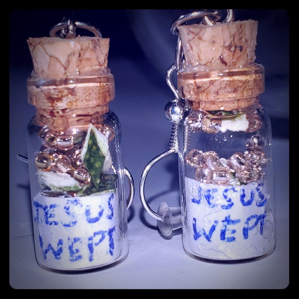 Wish bottled earrings